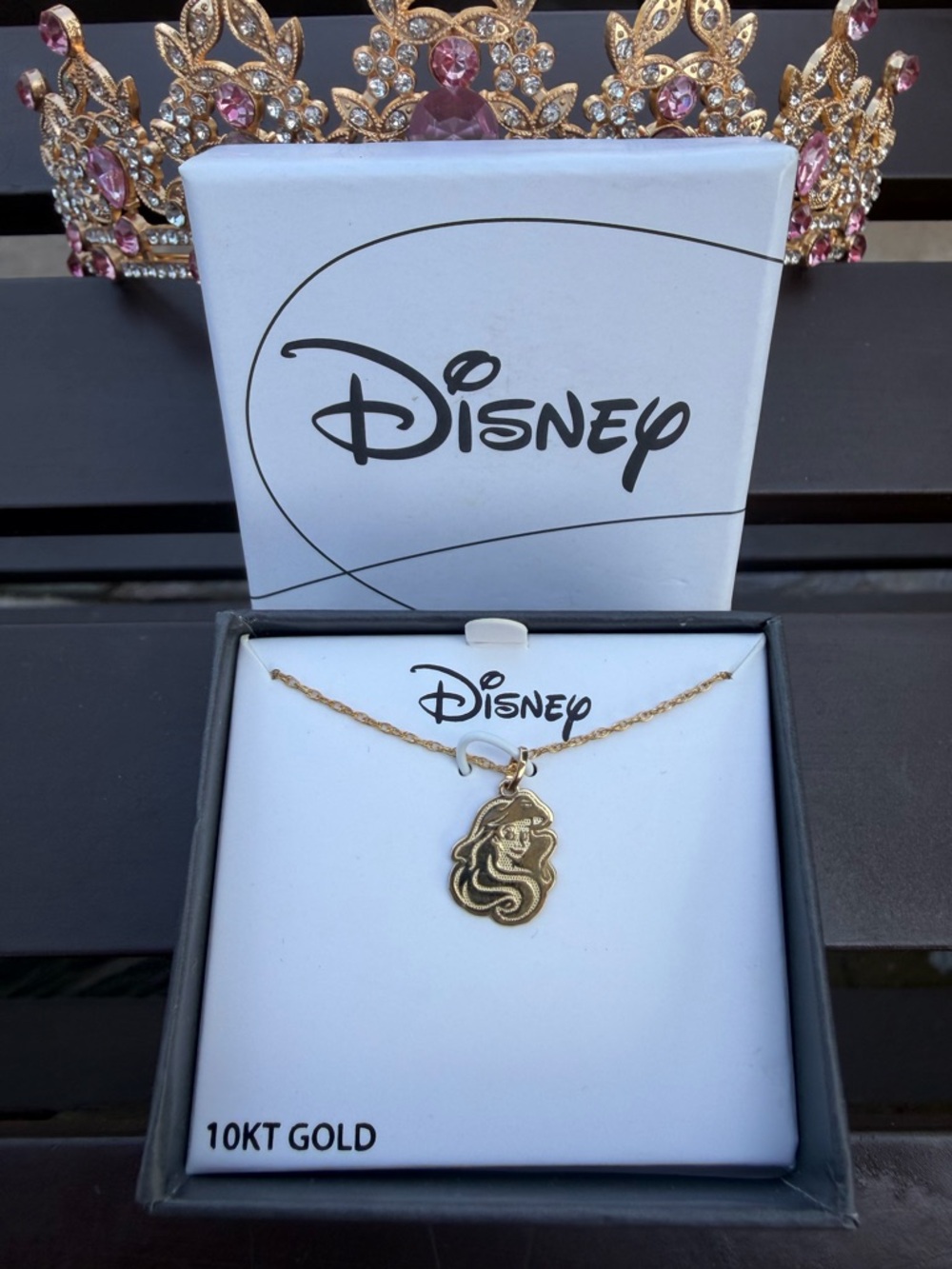 SALE!!! Disney Gold Ariel Silhouette Pendant Necklace
